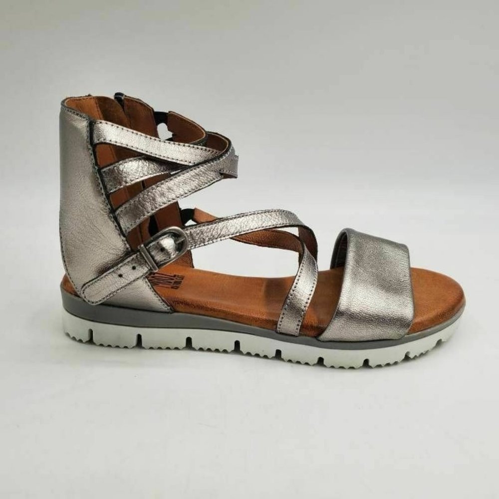 Miz Mooz Shanley Sandals Metallic Leather 38